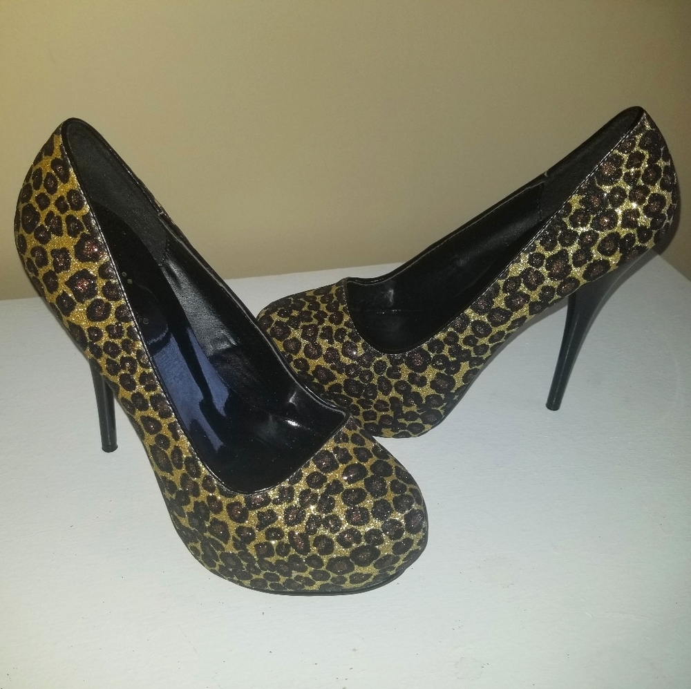 Shi by Journey Leopard Print Stilettos